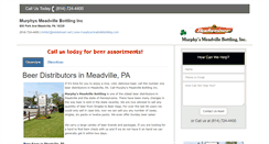 Desktop Screenshot of murphysmeadvillebottling.com